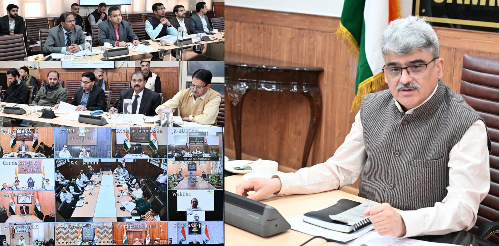 Chief Secy reviews progress on mobile and internet connectivity in shadow areas