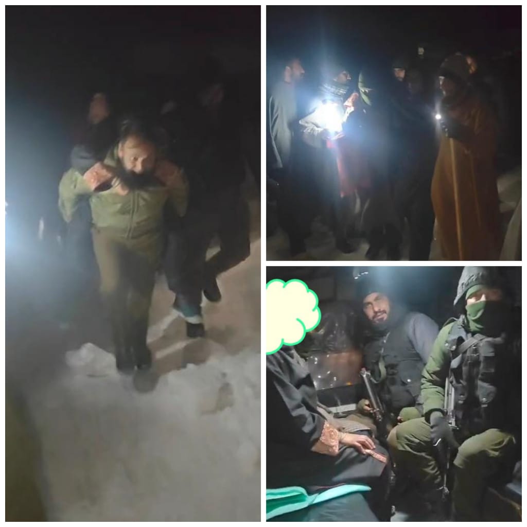 Two critical patients evacuated by Budgam Police in Khansahib