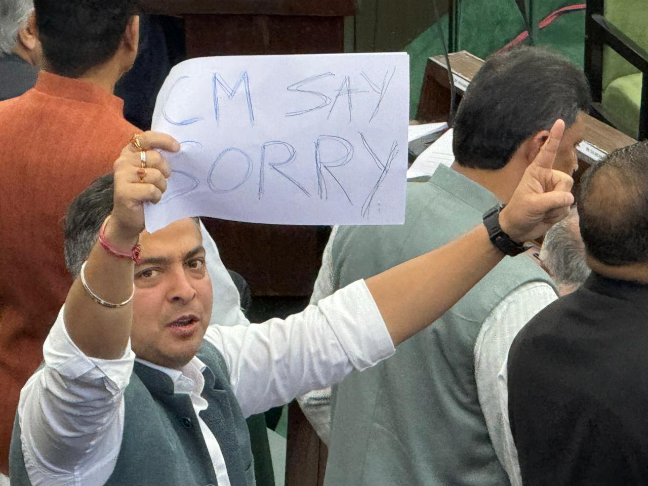 Protests Continue in Assembly; BJP MLAs Seek Apology from CM Over Alleged Remark, Let CM Say It was Slip of Tongue